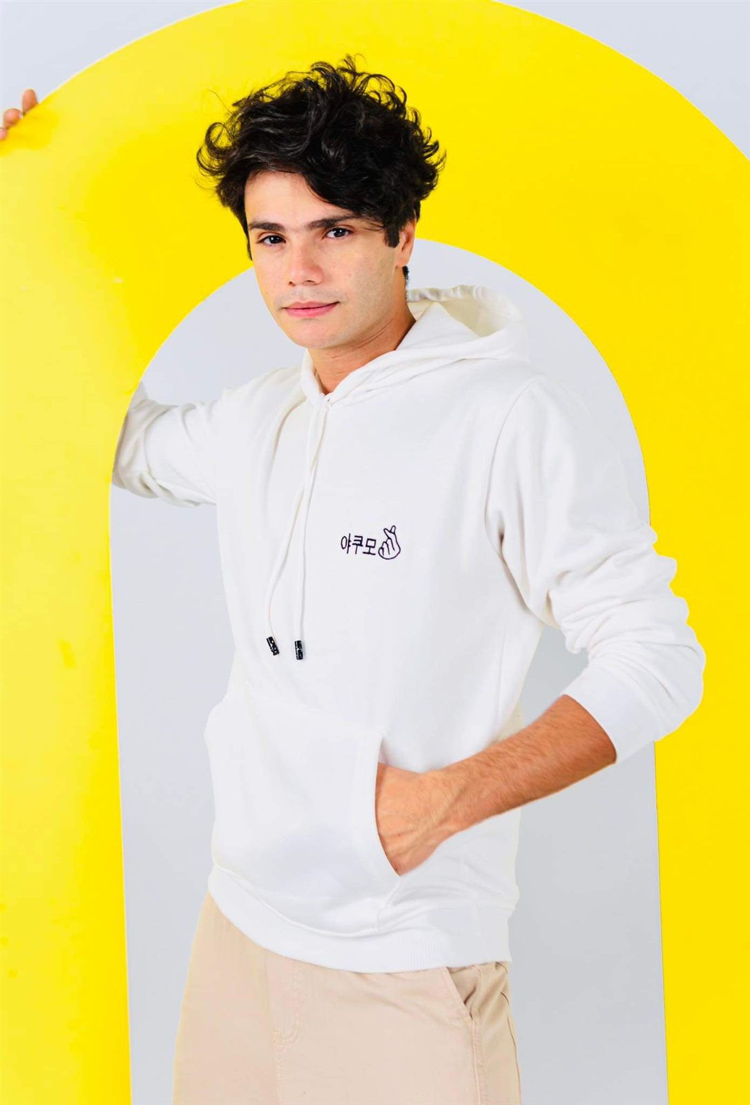 Finger Heart Hoodie — front view