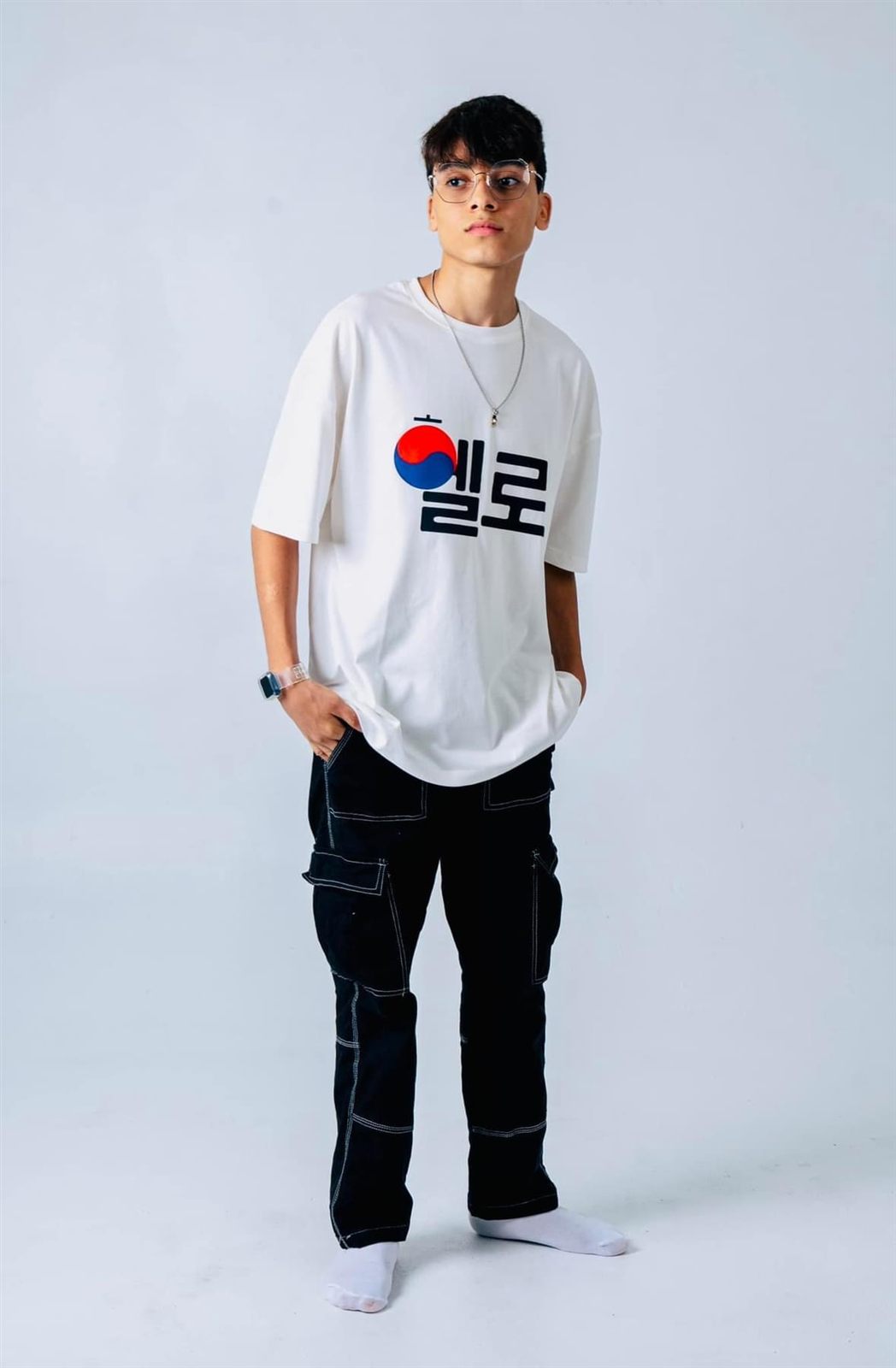 Hello Seoul Tee — front view